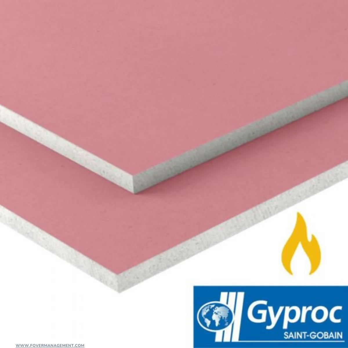 12.5mm Gyproc Fire Resistant Gypsum Board